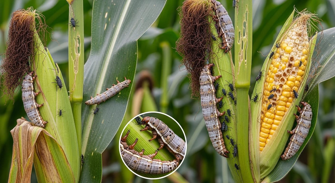 plagas del maiz